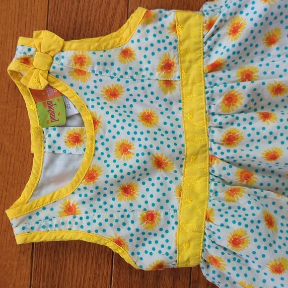 4T Penelope Mack Floral Bow Ruffle Dots Dress Spring Summer Flower Girls - Picture 3 of 15